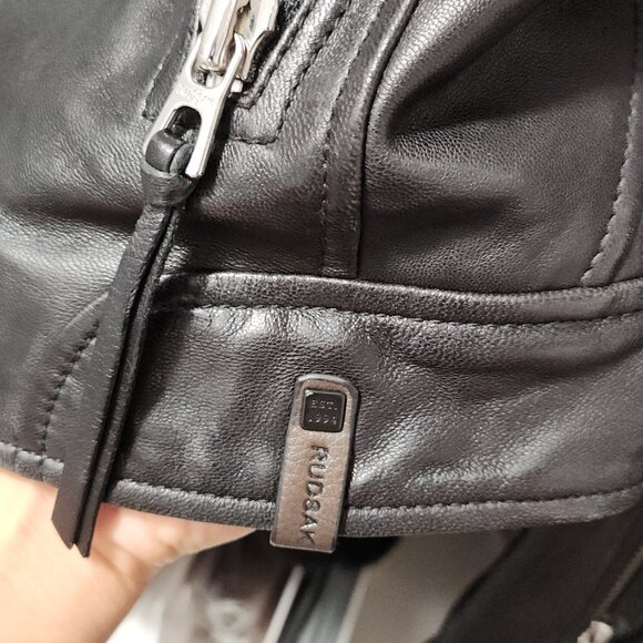 Rudsak genuine soft leather moto jacket - manteau en cuir - Picture 7 of 7
